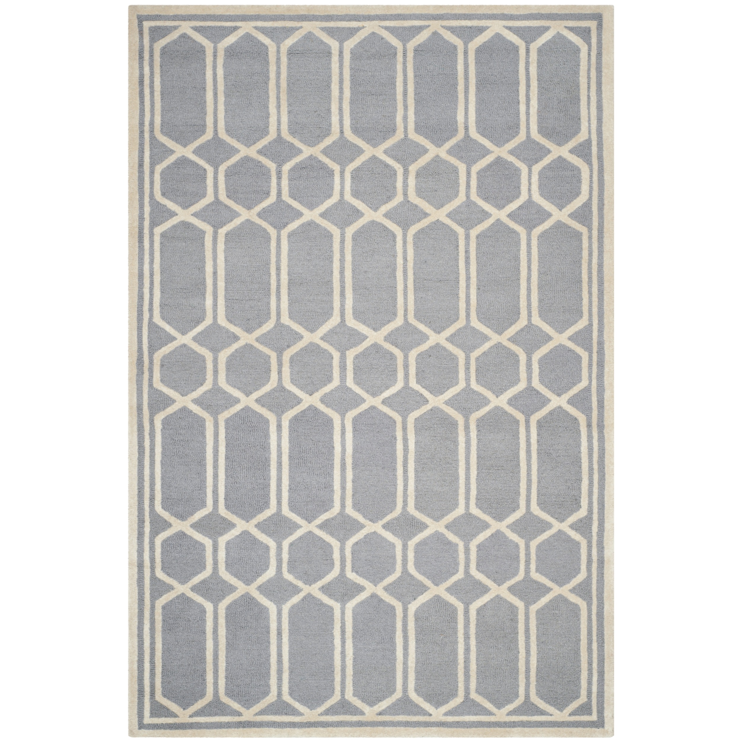 Safavieh Handmade Cambridge Moroccan Silver Indoor Wool Rug (4 X 6)