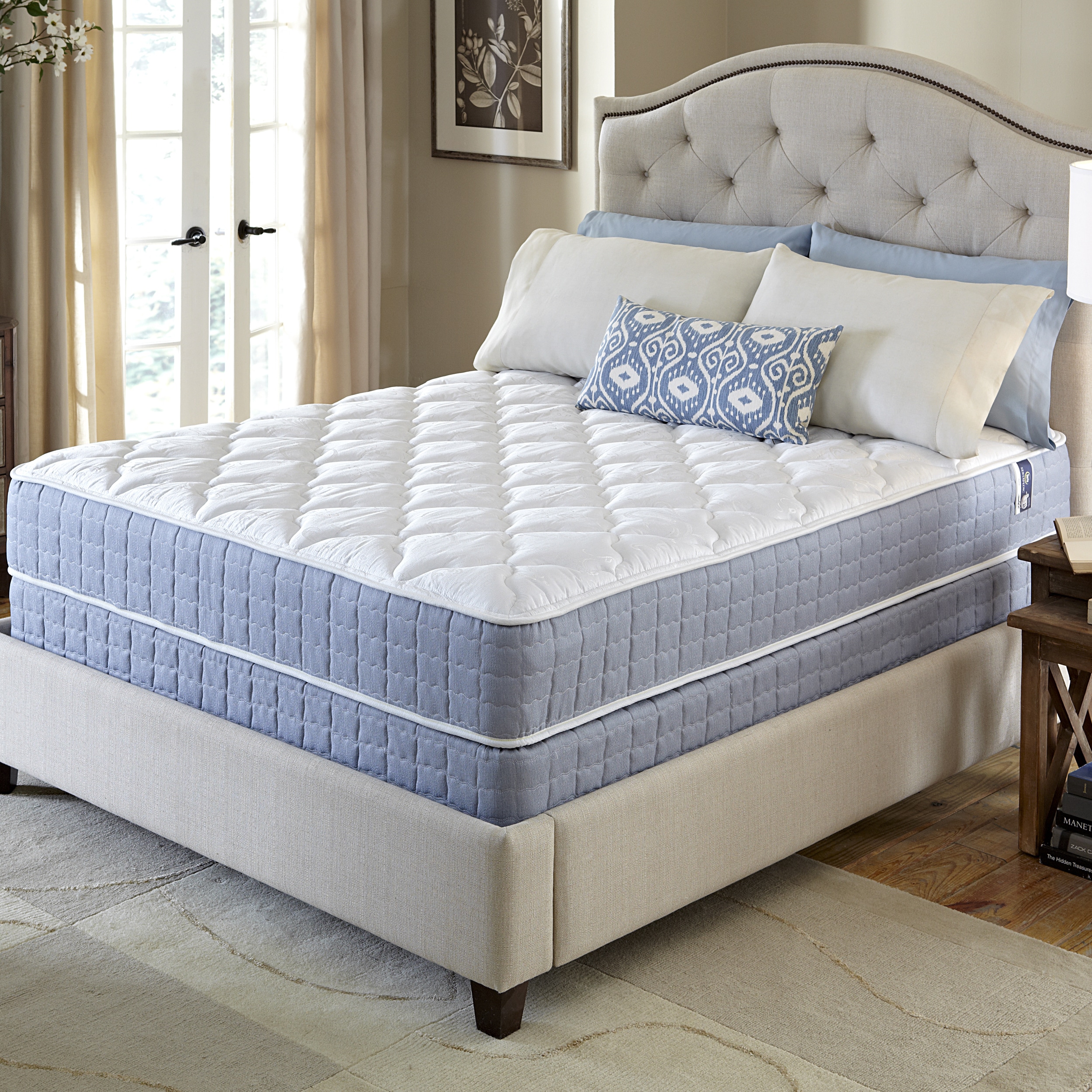 Serta Revival Firm Twin Size Mattress And Foundation Set