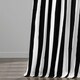 preview thumbnail 7 of 9, Exclusive Fabrics Cabana Black Stripe Cotton Curtain (1 Panel)