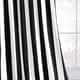 preview thumbnail 9 of 9, Exclusive Fabrics Cabana Black Stripe Cotton Curtain (1 Panel)