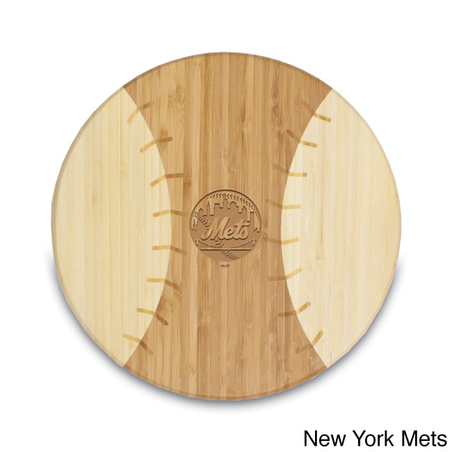 Mlb National League Homerun  Bamboo Round Cutting Board