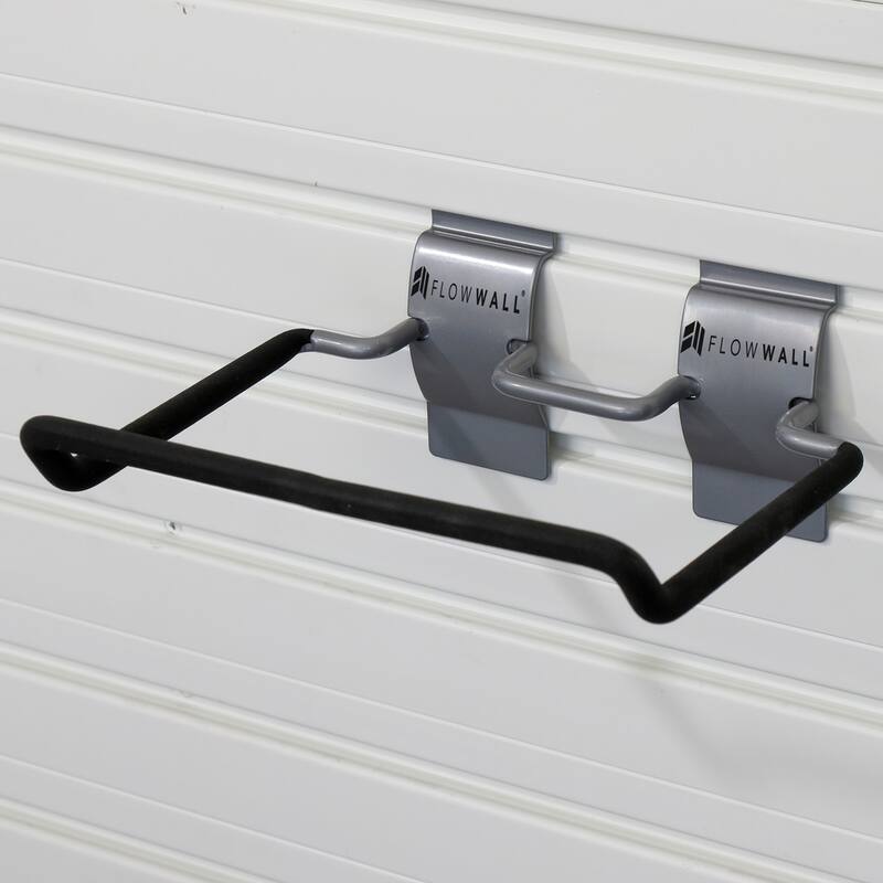 21 Piece Slatwall Panel, Hook, Bin Storage Set - Silver SlatWall