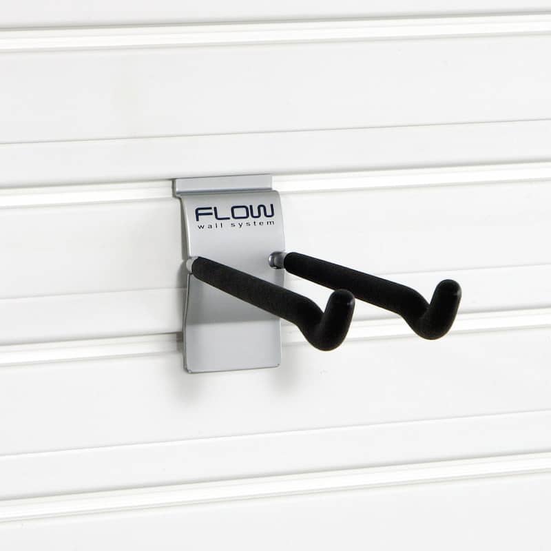 4 Piece 8-Inch Long Hooks - Black