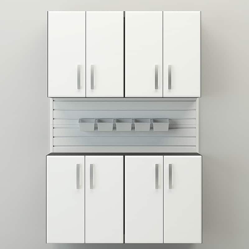 10 Piece Slatwall Panel, Cabinet, Bin Storage Set