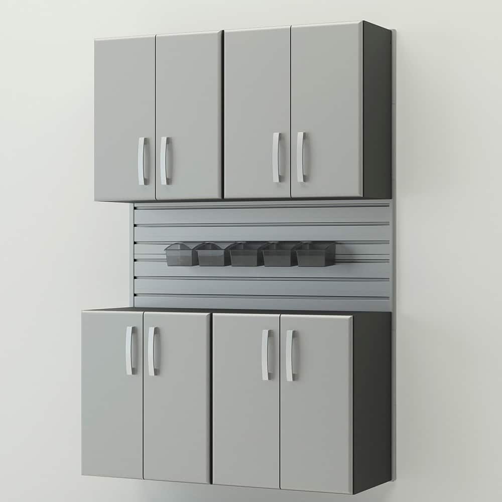 10 Piece Slatwall Panel, Cabinet, Bin Storage Set