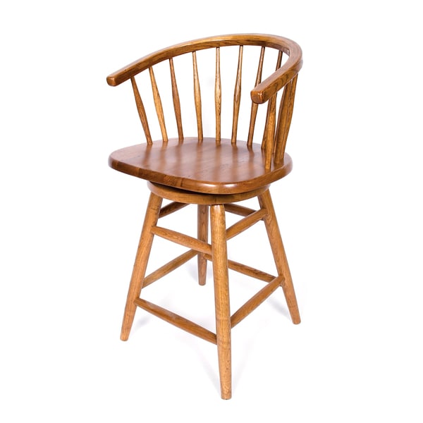 Solid Medium Oak Hoop Back Swivel 30 Inch Bar Stool Decf3099 E6f2 40a5 A927 F3b559262962 600 