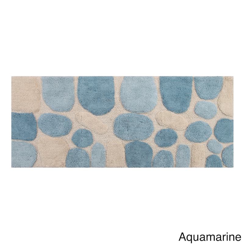 Chesapeake Pebbles Bath Rug Runner (24" x 60") - Aquamarine