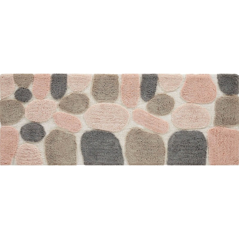 Chesapeake Pebbles Bath Rug Runner (24" x 60") - Rose Cloud