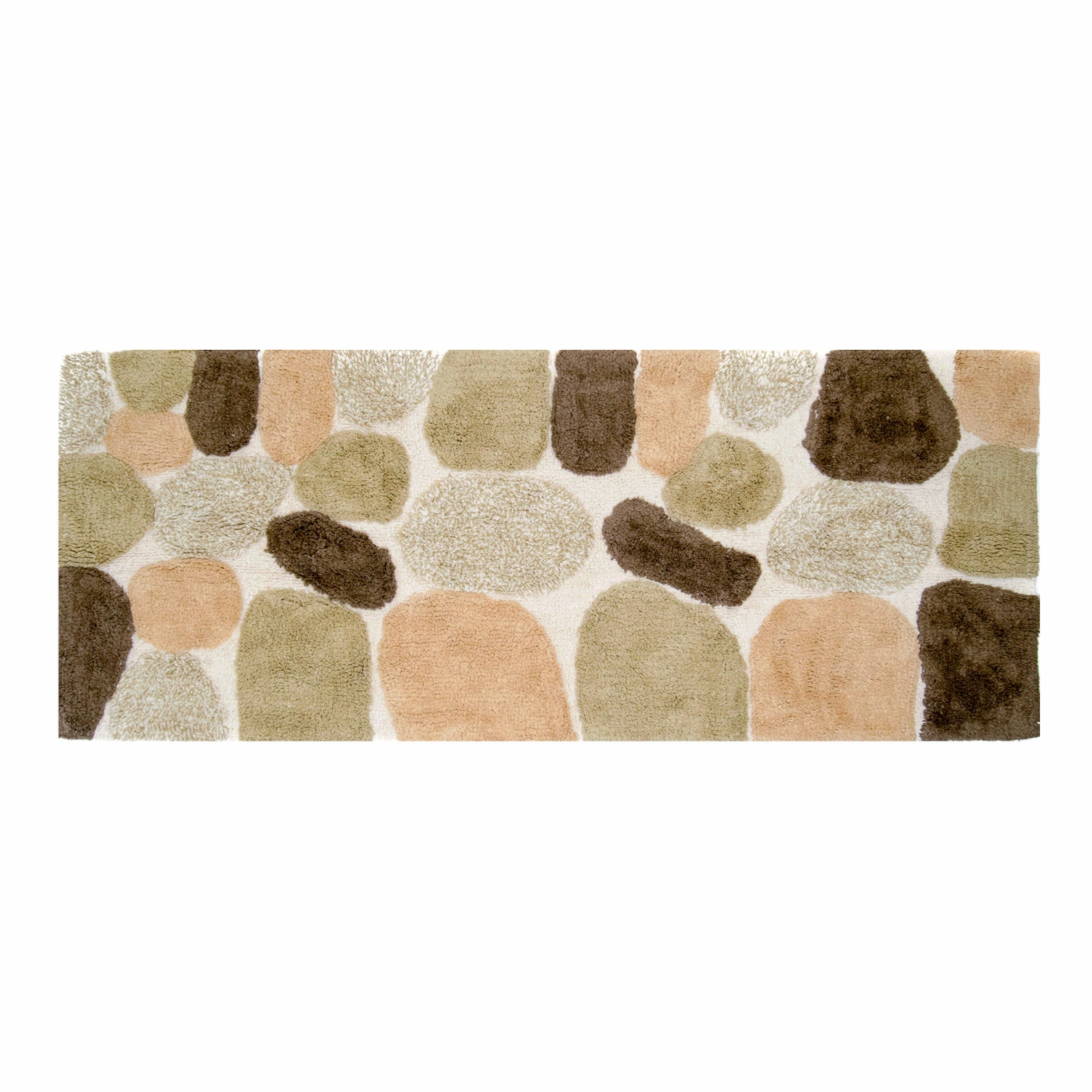 Chesapeake Pebbles Arctic Blue Bath Runner (24x60)