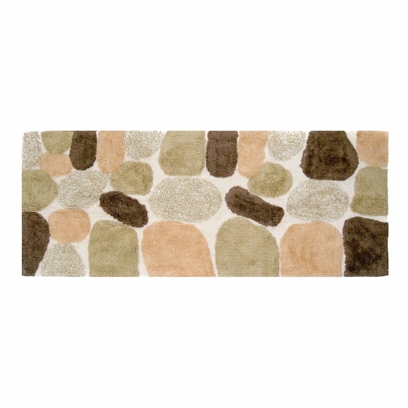 Chesapeake Pebbles Bath Rug Runner (24" x 60") - Khaki