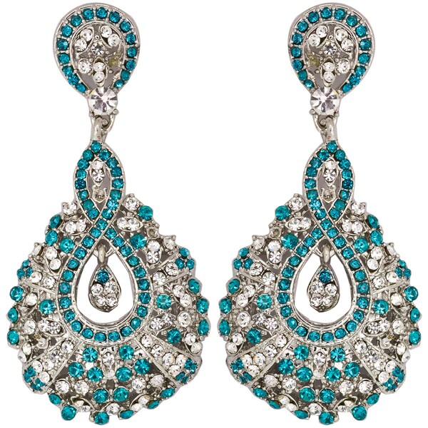 Shop Handcrafted Light Blue Crystal Earrings (India) - Free Shipping On ...