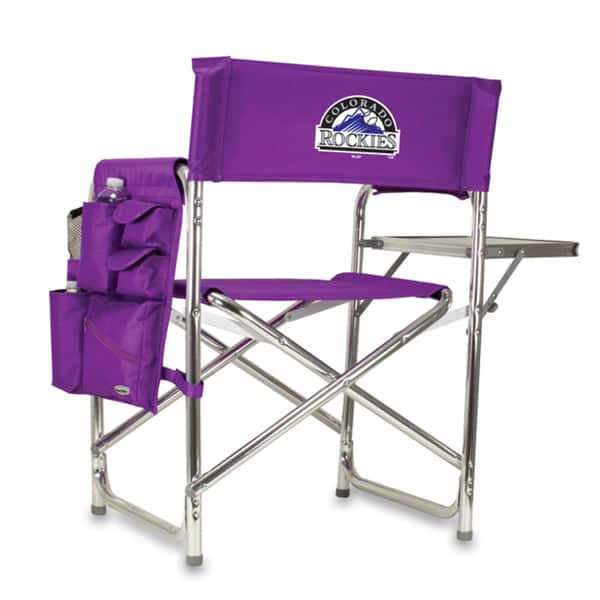'MLB' National League Aluminum Sports Chair - Colorado Rockies-Purple