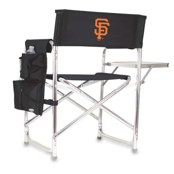'MLB' National League Aluminum Sports Chair - San Francisco Giants- Black