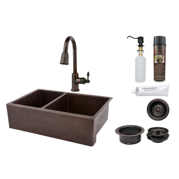 Handmade Pull-Down Solid Brass Faucet Package (Mexico)
