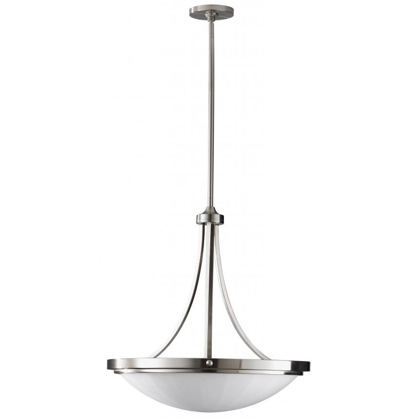 Perry Brushed Steel Uplight Chandelier (3 - Light Perry) - Chandeliers For Bedrooms by Overstock.com
