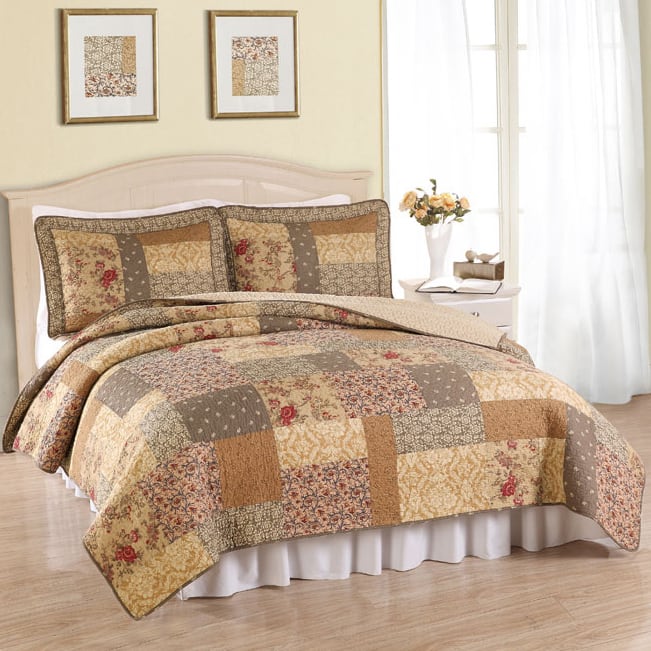 Heather Cotton 3-piece Quilt Set - Multi