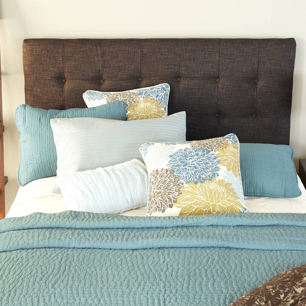 Humble + Haute Stratton Chocolate Upholstered Headboard