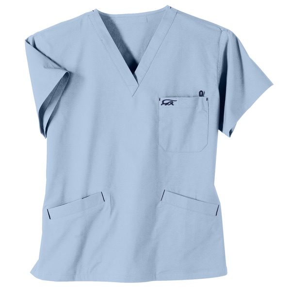 IguanaMed Women's Iced Blue Classic Scrub Top IguanaMed Women's Tops