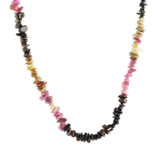 Shop Handmade Tourmaline 'Carnival Queen' Necklace (Brazil) - On Sale ...