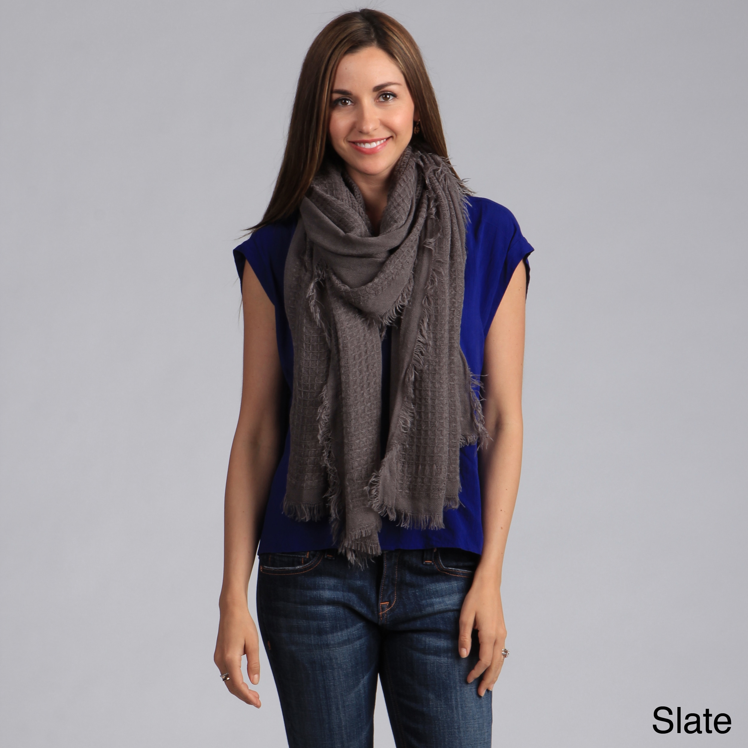 Saro Long Multi Stitch Shawl