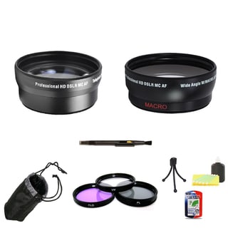 Professional Telephoto Lens & Wide Angle Lens 58mm Bundle