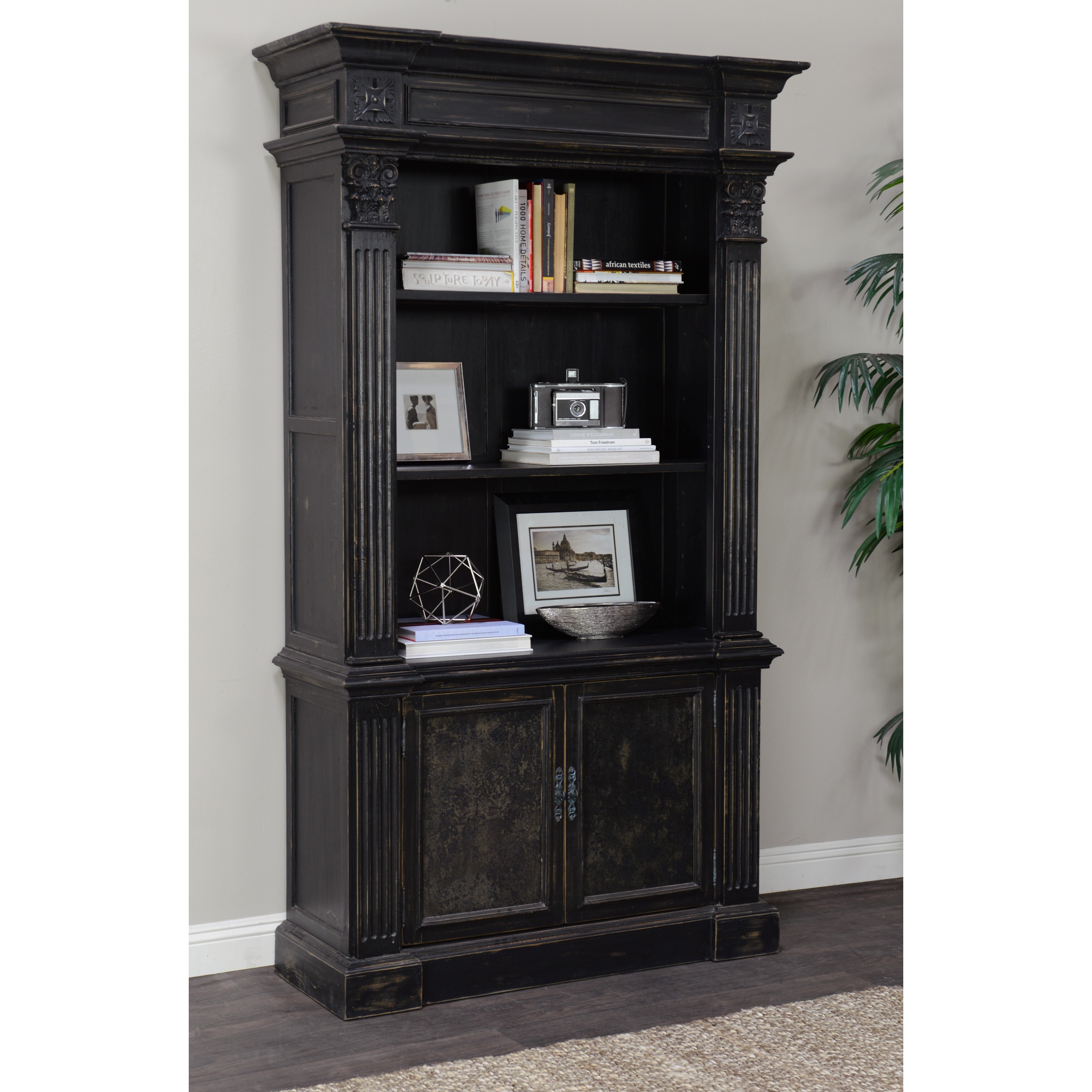Shop Kosas Home Chael Distressed Pine Bookcase Free Shipping Today