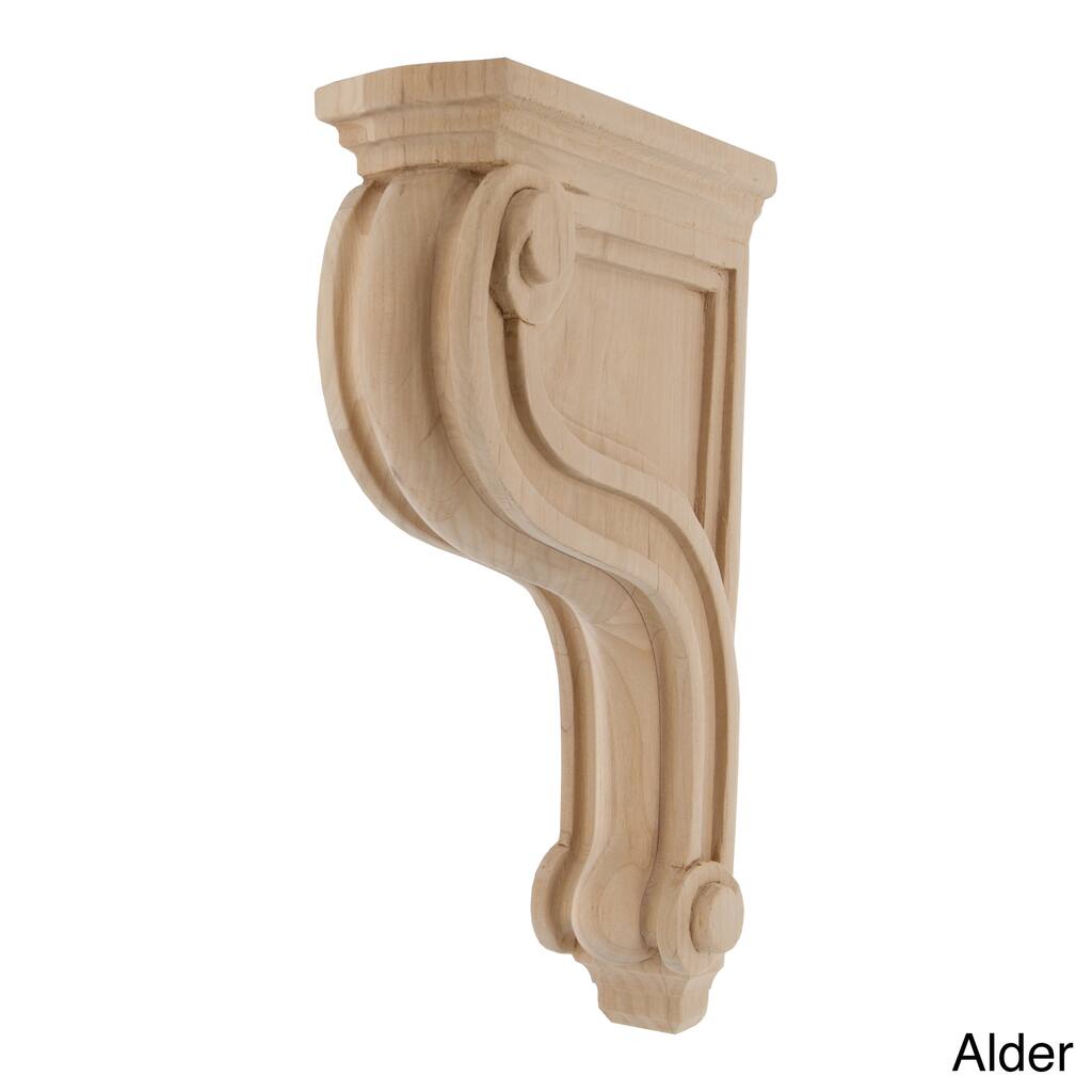 Solid Hardwood Bracket Hand-carved Corbel