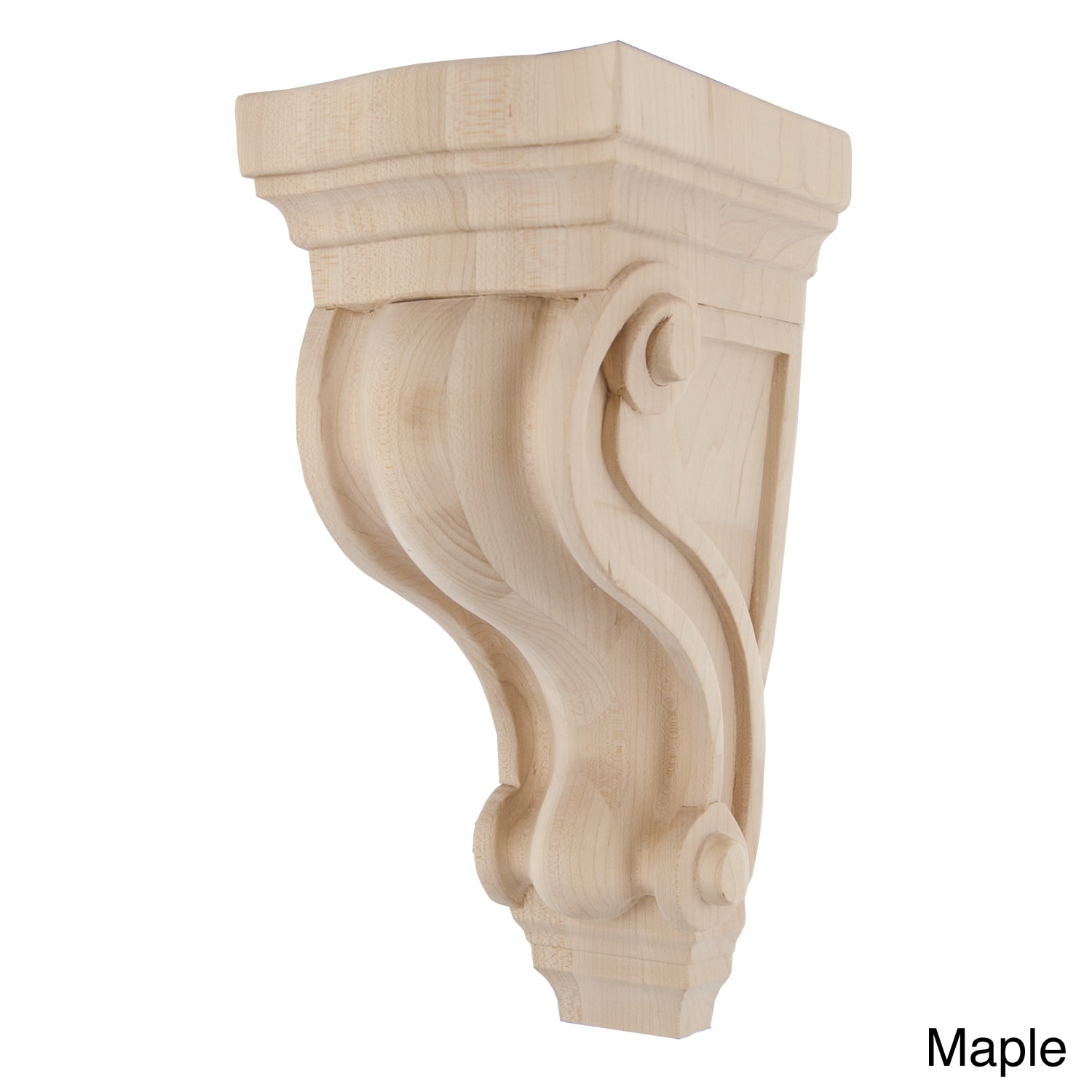 Hand carved Unfinished Solid Hardwood Corbel