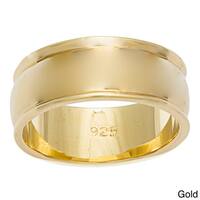 Shop Men's Two-Tone Gold Ion-plated Stainless Steel Comfort Fit Wedding ...