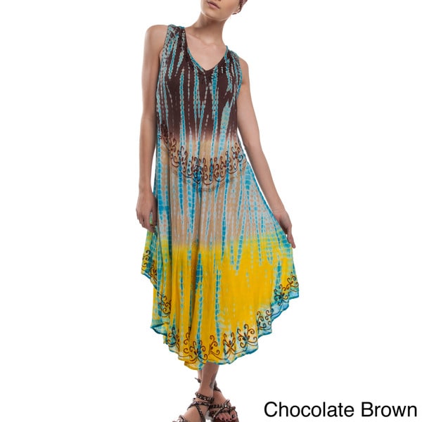 Shop Handmade Tara's Summer Rayon Sundress (India) - Free Shipping On ...