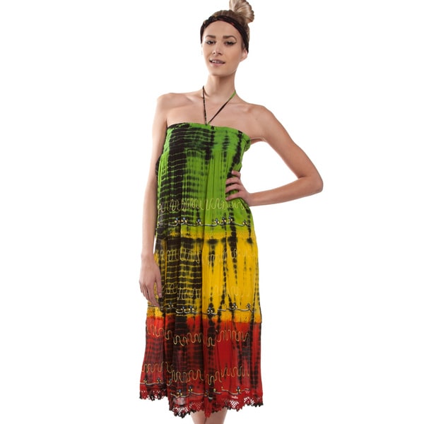 Shop Handmade Color Of Rasta Beach Dress (India) - Free Shipping On ...