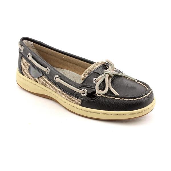 black sperry loafers womens