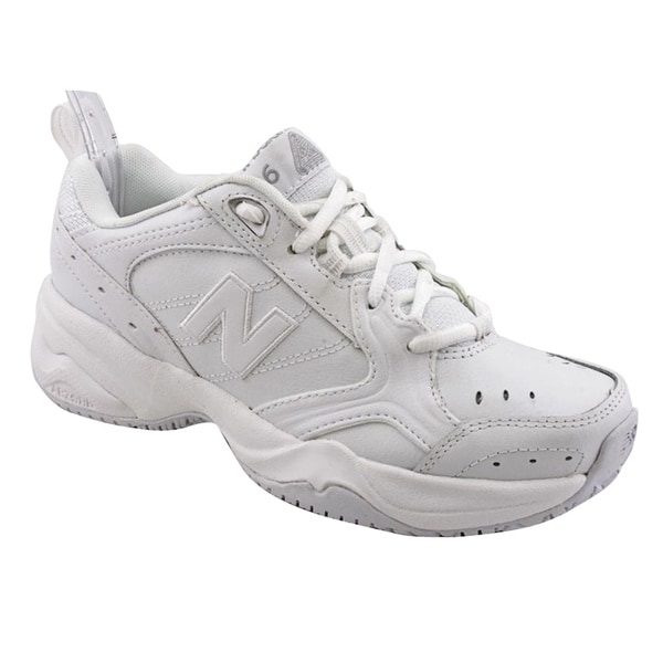 New Balance Women's 'WX626' White Leather Athletic Shoes - Wide - Free Shipping Today 