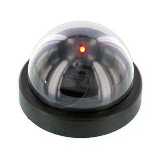 Shop Dummy Security Camera Dome Red Flashing Lights Pack