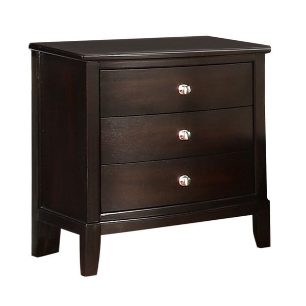 Shop Jenna Espresso Finish Nightstand - Free Shipping ...