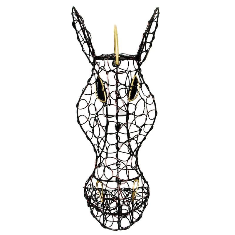 Handmade Copper Zebra Wire Mask (Indonesia)