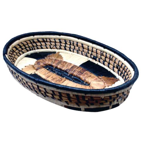 Ceromonial 12-inch Oval Basket (Kenya)