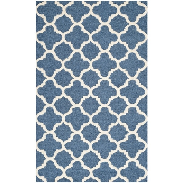 nuLOOM Hand hooked Alexa Moroccan Trellis Wool Rug (36 x 56)