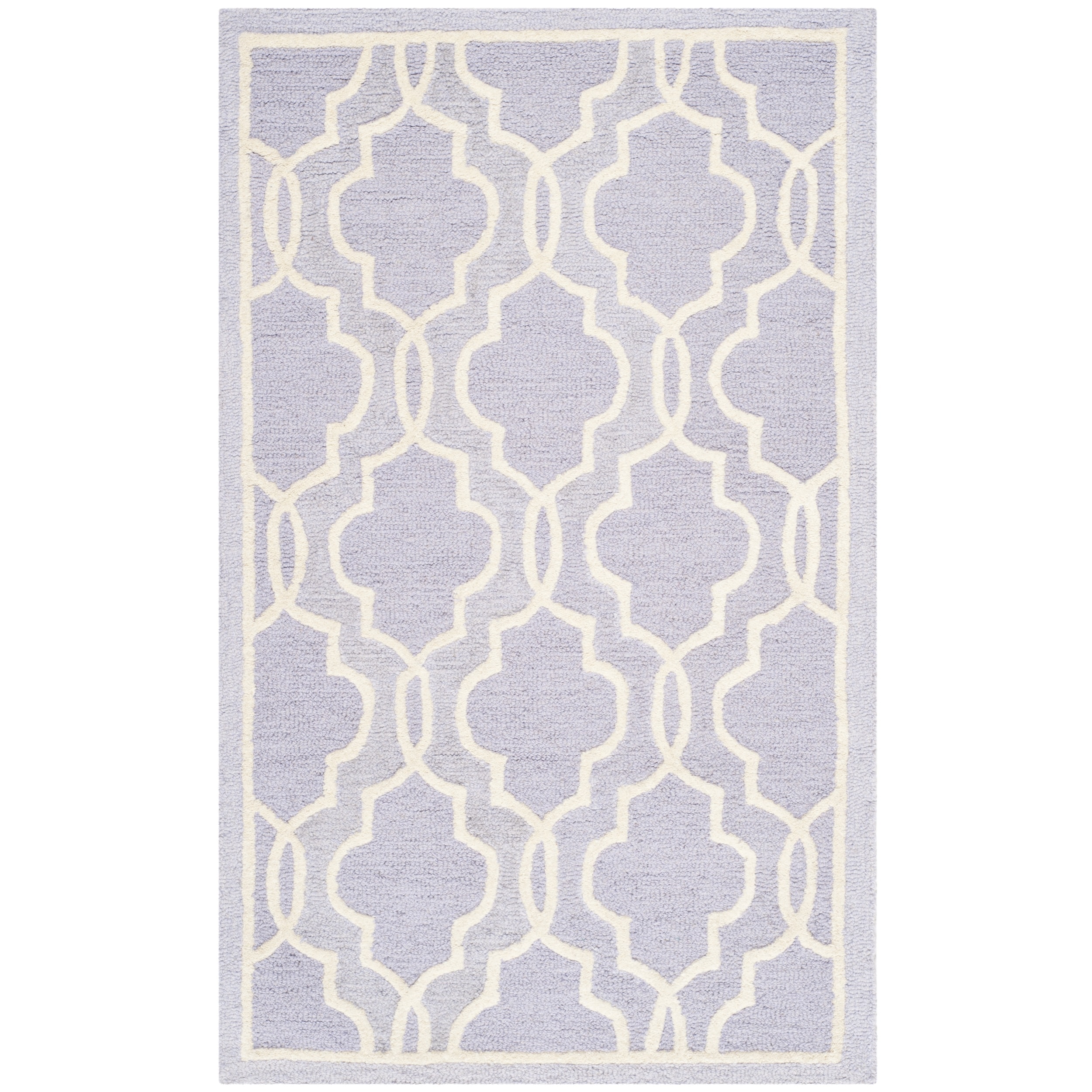 Safavieh Handmade Moroccan Cambridge Lavender Wool Rug (3 X 5)