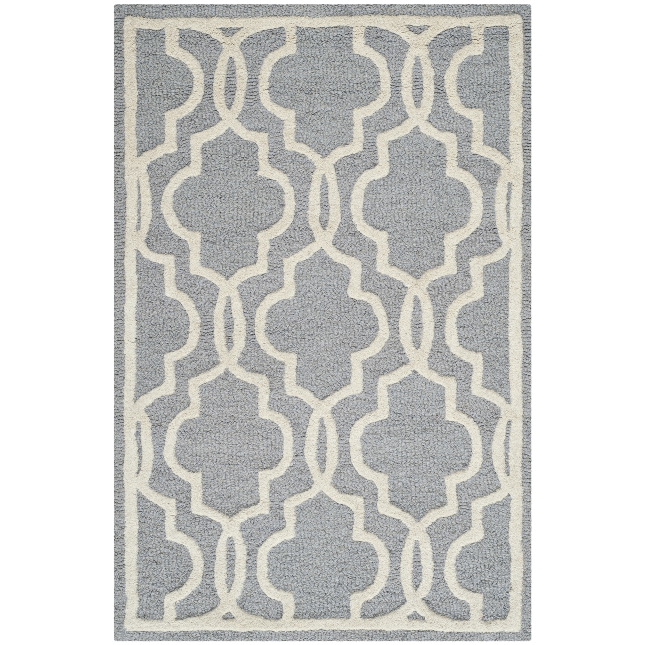 Safavieh Handmade Cambridge Moroccan Silver Indoor Wool Rug (26 X 4)