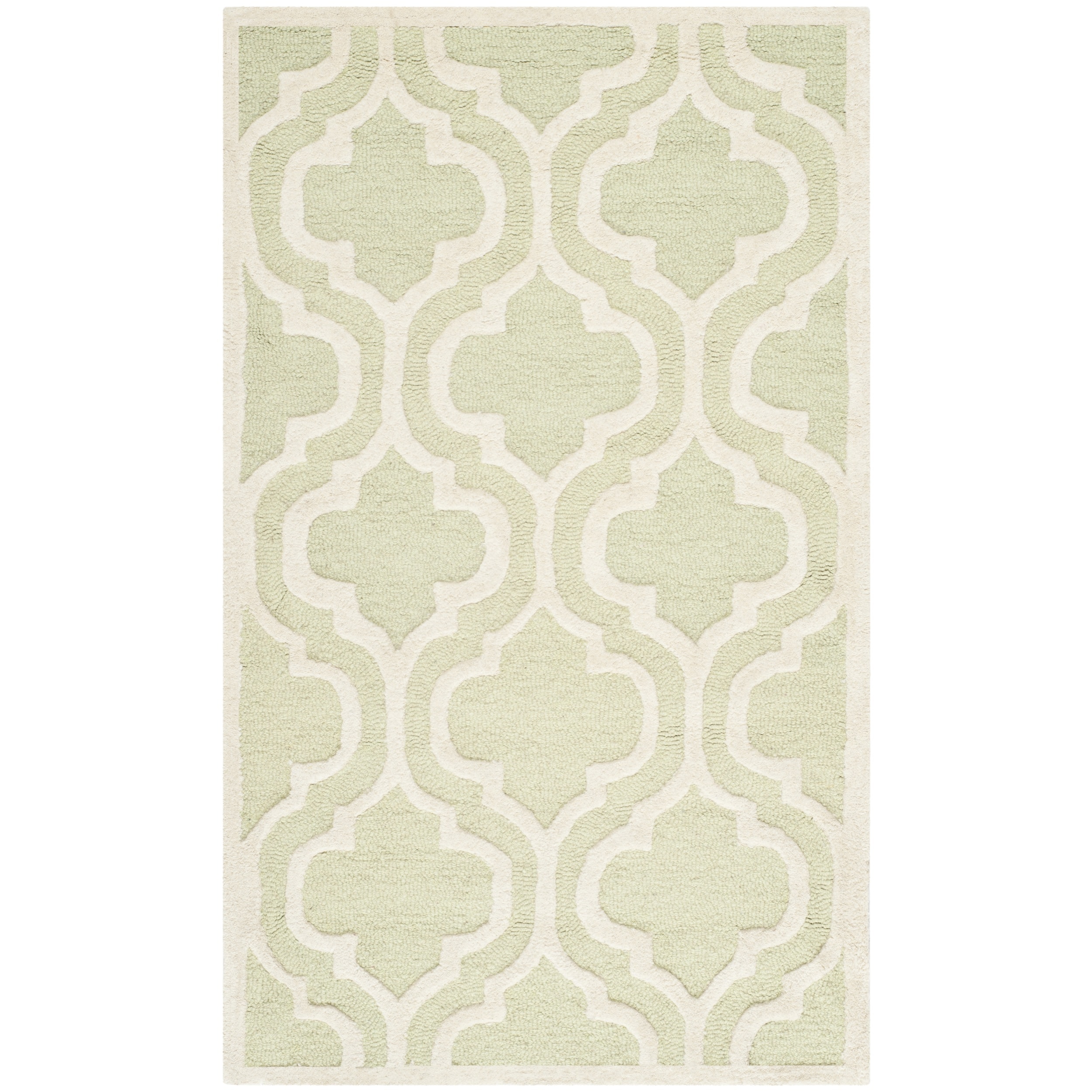 Safavieh Handmade Cambridge Moroccan Light Green Contemporary Wool Rug (2 X 3)