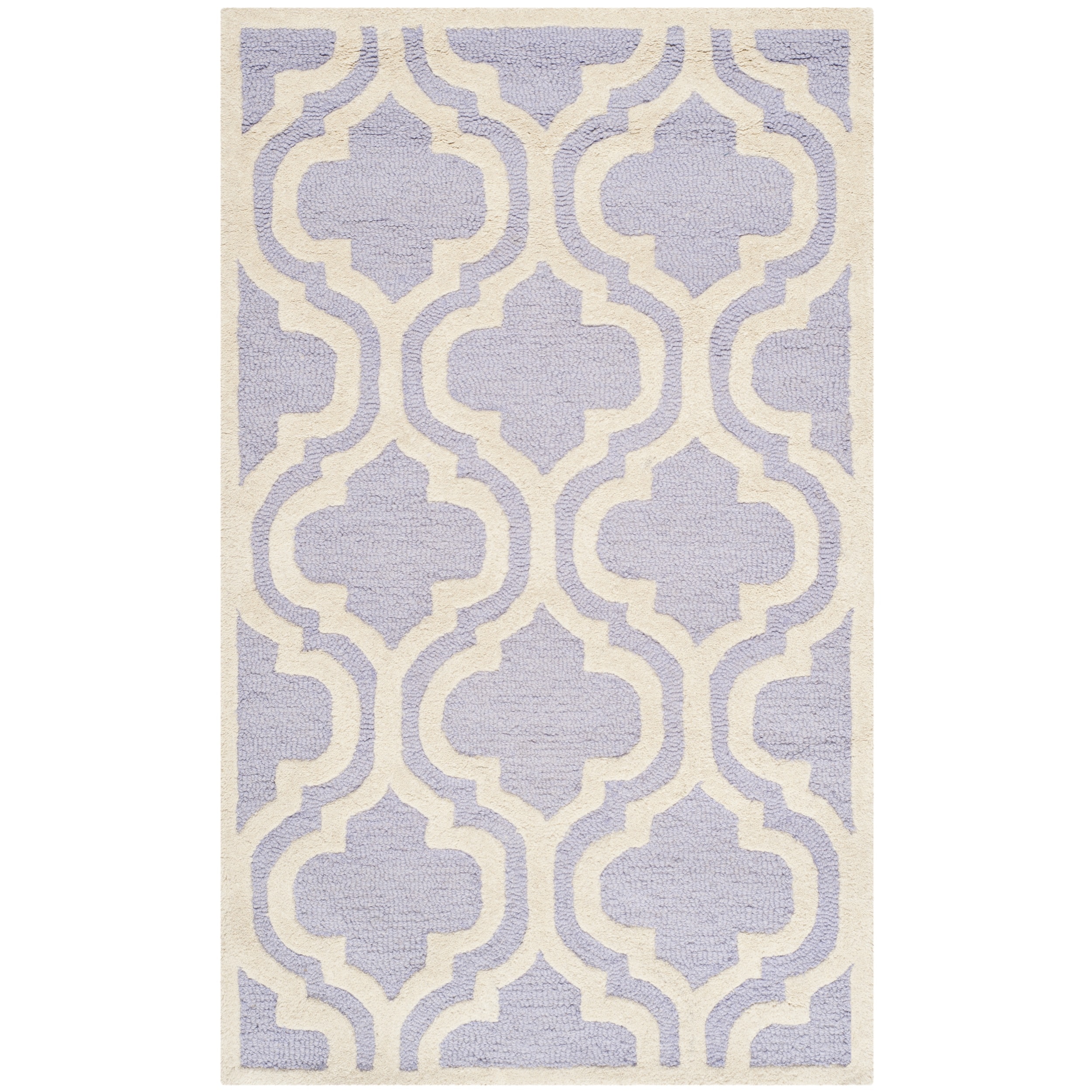 Safavieh Handmade Moroccan Cambridge Lavender Wool Oriental Rug (2 X 3)