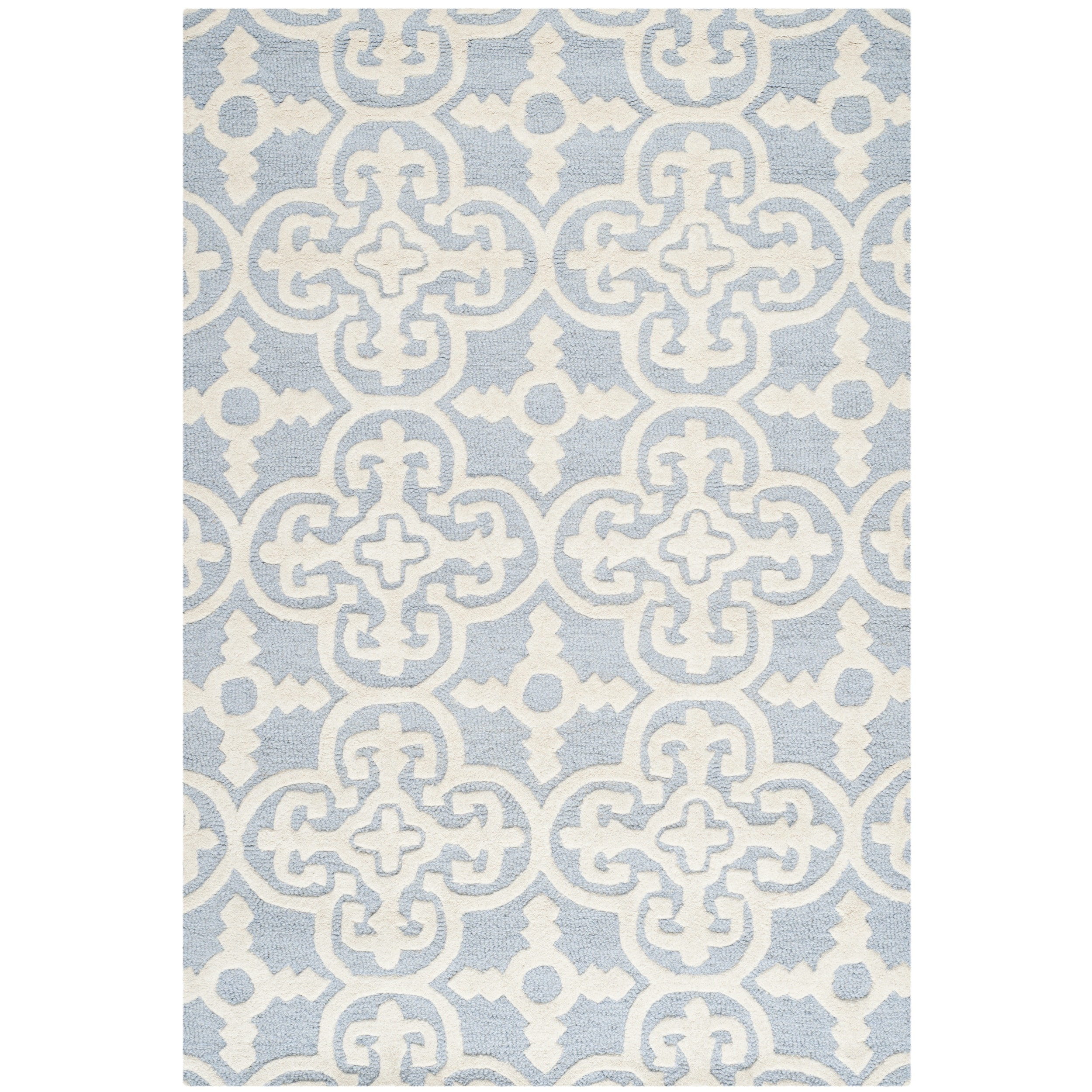 Safavieh Handmade Cambridge Moroccan Light Blue Wool Oriental Rug (3 X 5)