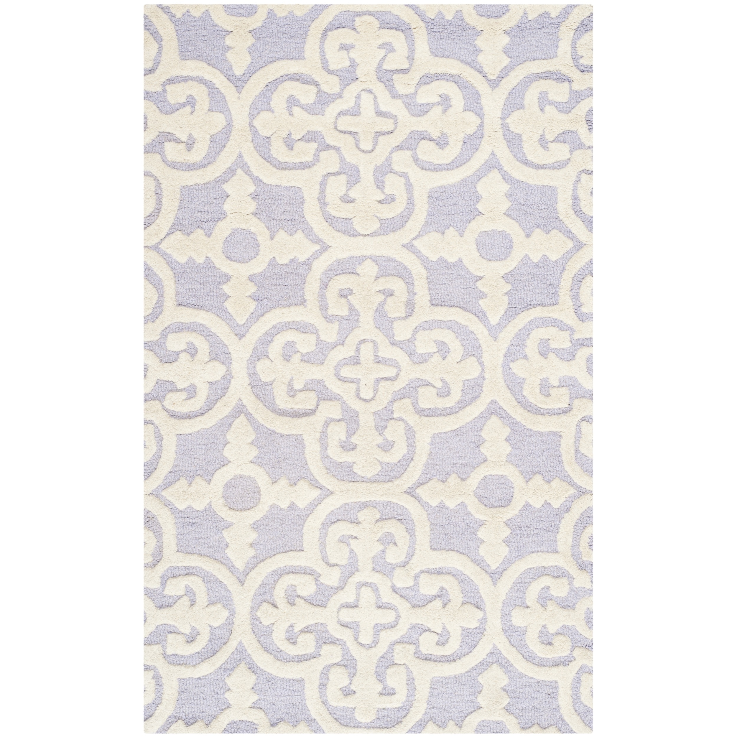 Safavieh Handmade Cambridge Moroccan Lavander Wool Borderless Rug (2 X 3)