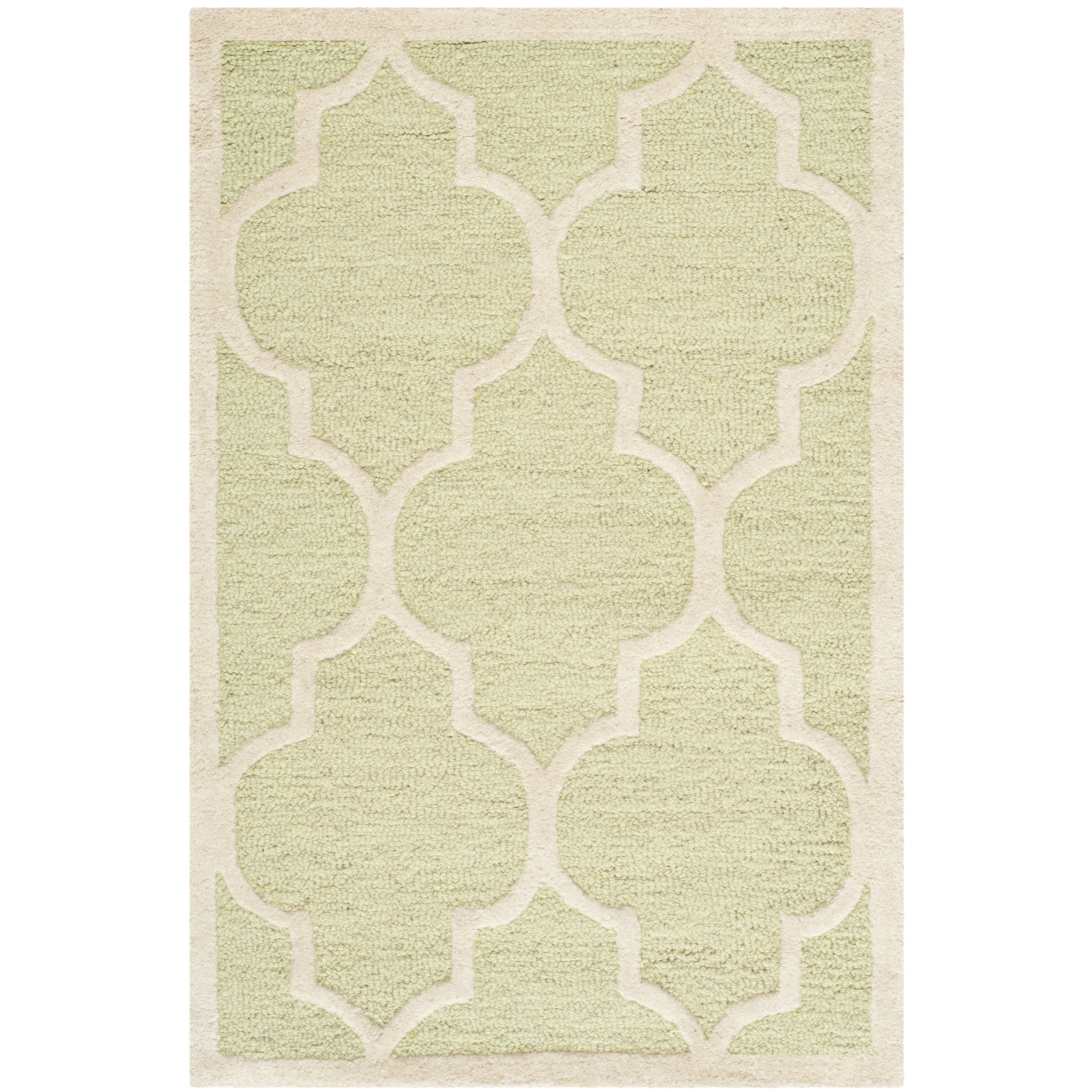 Safavieh Handmade Cambridge Moroccan Light Green Traditional Wool Rug (2 X 3)