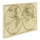 Charles Bonne 'World Map in Two Hemispheres' Canvas Art - Multi - Free ...