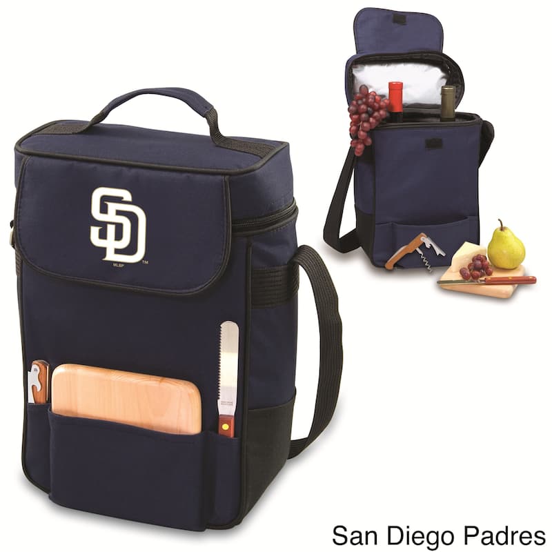 MLB 'Duet' Two-bottle Wine and Cheese Cooler Tote - Blue/San Diego Padres