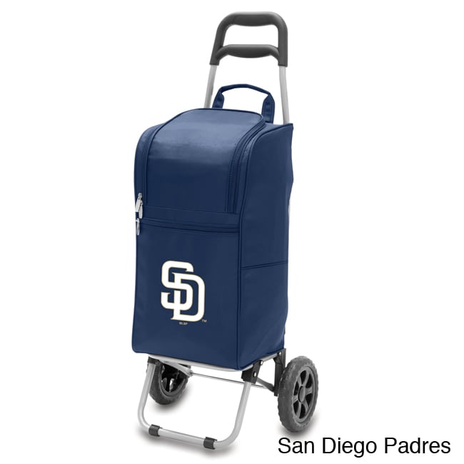 Mlb 15 quart Polyester/steel Insulated Cooler With Folding Trolley