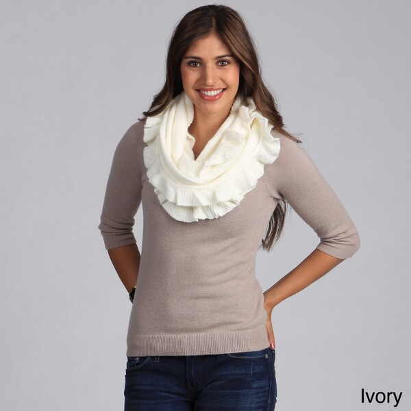 Shop Women's Ruffled Infinity Scarf Overstock 7966375