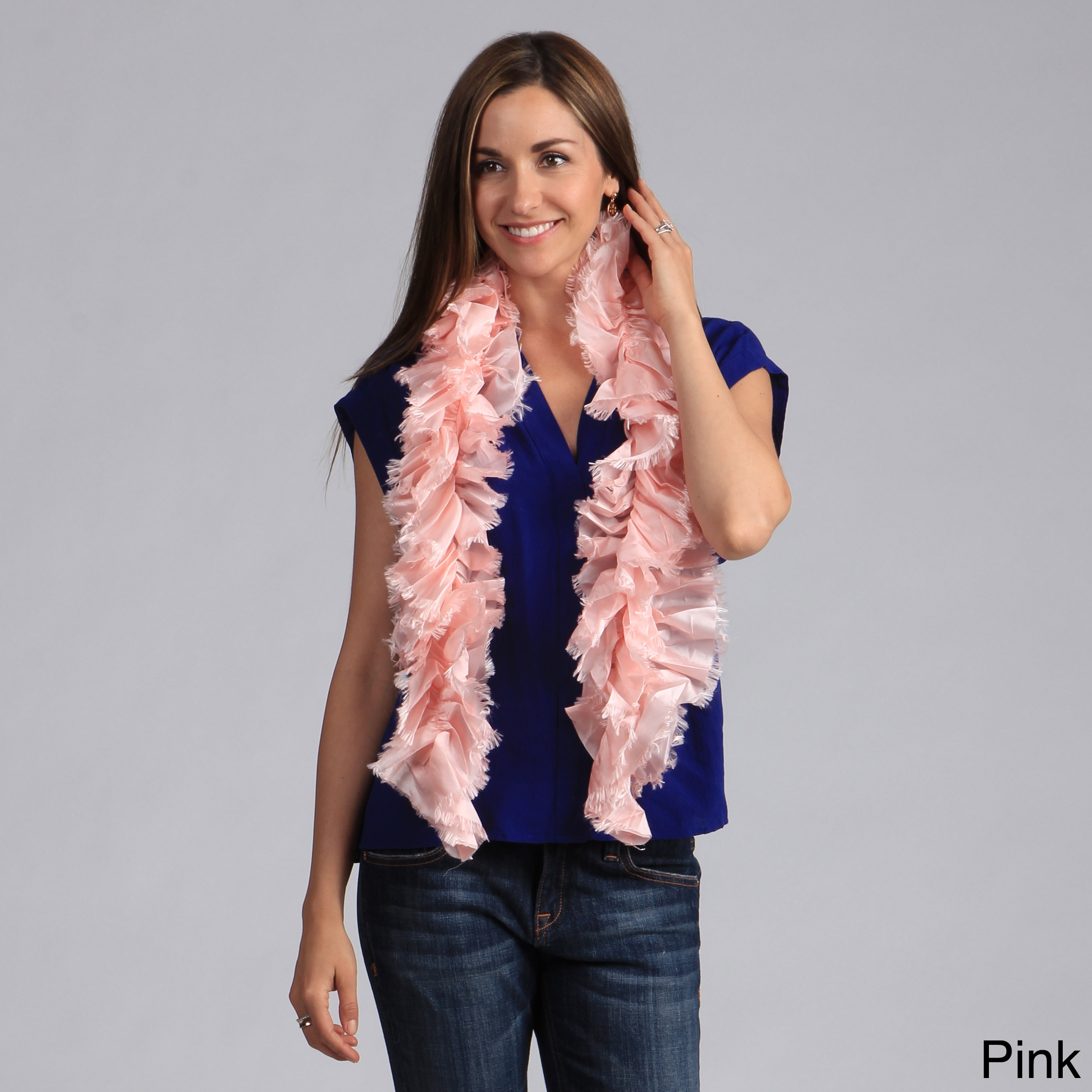 Saro Ruffle Design Scarf